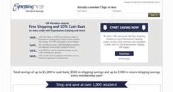 Desktop Screenshot of expressionscatalogvip.com